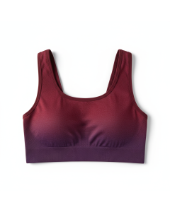 Brassière seamless teintée Ombré - Bordeaux - XS