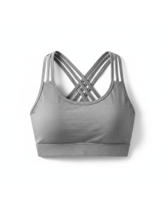 Brassière bandes croisées Bold - Gris chiné - S