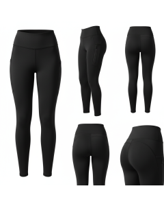 Legging sculptant taille haute Power - Noir - XS