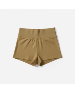Short yoga taille rabattable Flow - Kaki - S