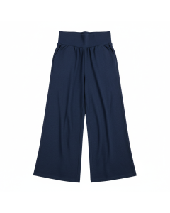 Wide wide-leg jersey training pant