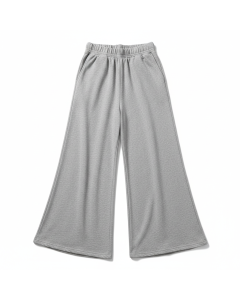 Pantalon training large en jersey Wide - Gris chiné - L