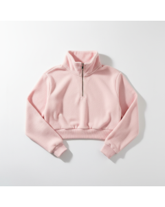 Pilates Studio cropped half-zip sweat