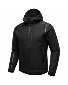 Veste imperméable running 3 couches Torrent - Noir - L
