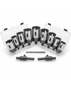 9-piece bi-metal hole saw set 19-64 mm
