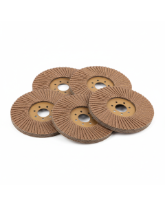 Lot 5 disques à lamelles (flap disc) 125 mm grain 40