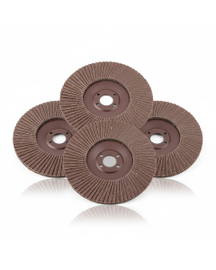 Lot 5 disques à lamelles (flap disc) 125 mm grain 80