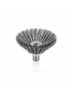 Brosse métallique torsadée coupe 75 mm pour meuleuse