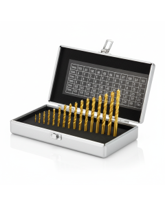 19-piece HSS metal drill bit set 1-10 mm