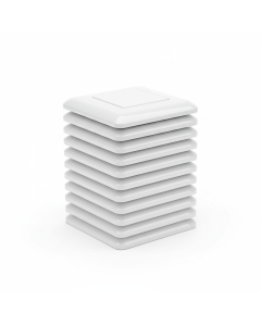 Single faceplate white VoltSafe (pack of 10)