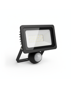 LED-Außenstrahler mit Sensor 20 W 4000 K schwarz VoltSafe