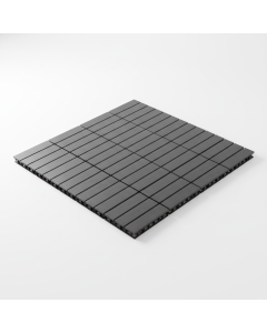 Dalle terrasse composite gris anthracite 30x30 cm (lot de 11 = 1 m²)