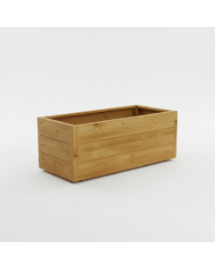Pressure-treated wooden planter 80x40x40 cm VerdoyJardin
