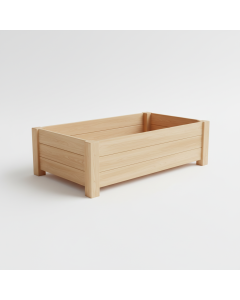 Raised bed wooden planter 120x120x40 cm VerdoyJardin