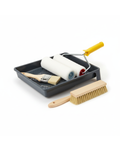 Complete paint kit roller + tray + brushes