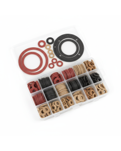 150-piece assorted fibre washer set FluxPro