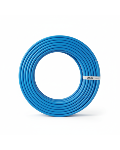 Tube PER gainé bleu Ø 16 mm couronne 25 m FluxPro