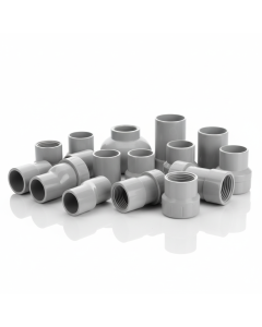Kit raccords PVC Ø 40 mm (coudes, tés, manchons)