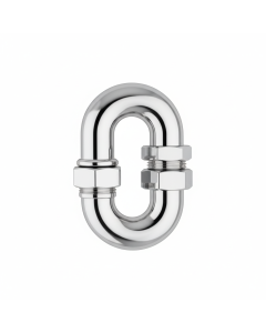 Basin bottle trap chrome wall outlet Ø 32 mm FluxPro