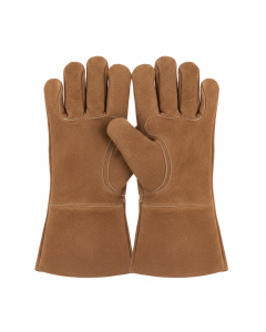 Schweißerhandschuhe Spaltleder 35 cm BricoSafe