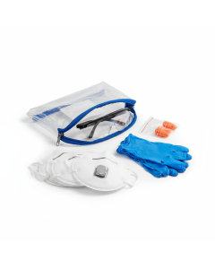 Kit EPI complet bricoleur (lunettes + masque + gants + bouchons) BricoSafe