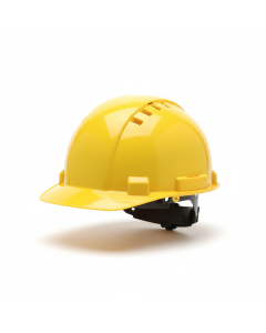 Casque de chantier ventilé jaune BricoSafe