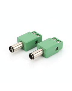 Pack of 10 Screw Terminal DC Connectors 5.5×2.1mm — Male+Female