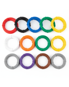 Pack of 10 Silicone Hookup Wires AWG 22 — 10 Colors
