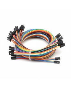 Pack of 40 Female-to-Female Dupont Wires 30cm