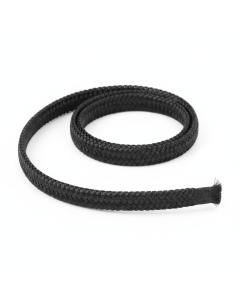 Expandable Braided PET Sleeving — Ø6mm Black 5m