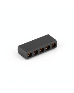 Low-profile female header strip 8 pins 2.54mm pitch 5mm height
