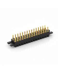 Male header strip 20 pins 1.27mm pitch single row SMD