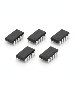 AT24C08 EEPROM 8Kbit I2C, DIP-8 package — pack of 5