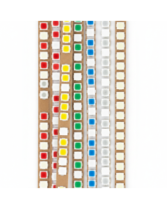 Lot de 100 LEDs CMS 0805 assorties 5 couleurs - Vert - 3mm