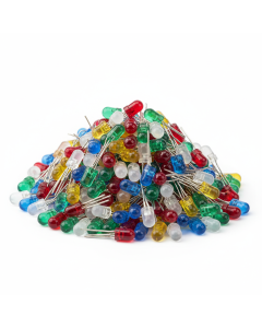 Lot de 100 LEDs 5mm assorties 5 couleurs - Vert - 10mm