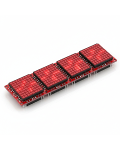 Matrice LED 32×8 module défilant 4× MAX7219 - Rouge - SMD 0805