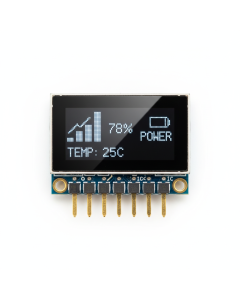 0.96" I2C 128×64 Monochrome White OLED Display