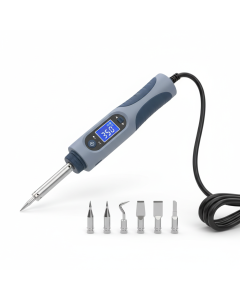 Adjustable 60W Soldering Iron with LCD Display — 200–450°C range