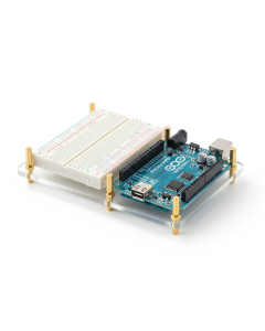Breadboard + Arduino Uno Mounting Plate — Acrylic Base