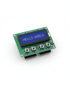 16×2 LCD Shield with 5-Button Keypad for Arduino