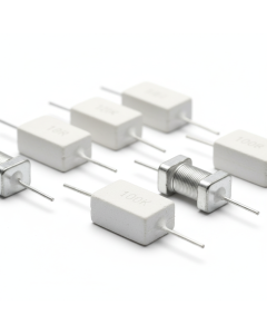 Pack of 10 wirewound cement resistors 10W 5% — assorted values