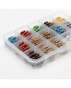 Carbon film resistor discovery pack 1/4W — 600 pieces, 30 values